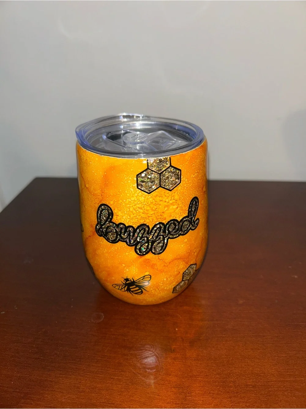 Buzzed Stainless Steel Tumbler w/ Lid
